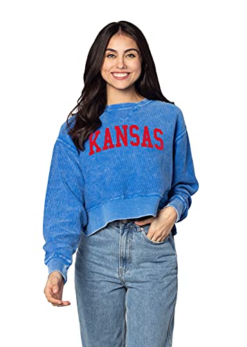 Image of chicka-d NCAA womens Corded Boxy Pullover