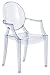 Kartell Lou Ghost - Silla, Azul, 2.7 x 37 x 63 cm