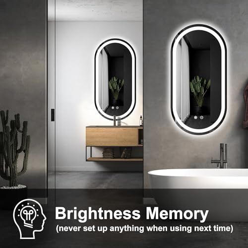 FORTNEY 16 * 32 LED Bathroom Mirror with Lights, Anti-Fog, Dimmable, Lighted Bathroom Vanity Mirror for Wall, UL-Certified - Image 4