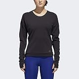 adidas Supernova Run - Sudadera de Manga Larga para Mujer, Sudadera Running Supernova Run, Mujer, Color Negro/Heather, tamaño Small