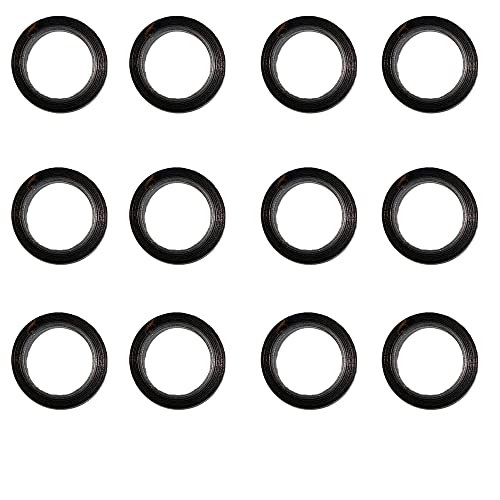 1/2x28 Thread Crush Washer Steel for 223 (Black Steel - 12pcs)