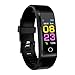 Produktbild LZW Bluetooth Smart Sports Armband-Farben-Schirm-wasserdichte Uhr Fitness Männer Und Frauen Tracker Mode-Armband Für Ios Android,Schwarz