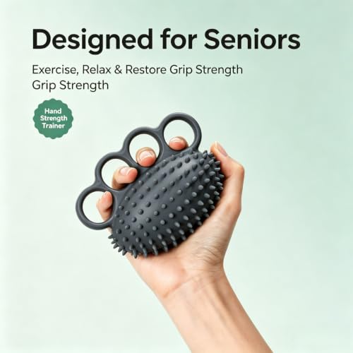 Image of Electric Hand Grip Strengthener Finger Exercise Ball, 3 Modes Vibration Therapy Ball with Magnetic Roller, Rechargeable Silicone Hand Squeeze Ball for Stroke Recovery, Arthritis, Carpal Tunnel & Stress Relief (1100mAh, 10Min Auto-Off)