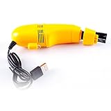 nishikage seiya MiniAspirador para teclado Miniaspirador para Teclado por USB (Amarillo) Nishica NK-5601
