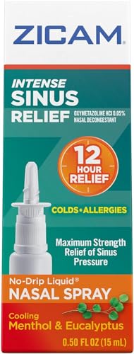 Zicam Intense Sinus Relief Liquid Nasal Gel 0.50 oz (Pack of 12)