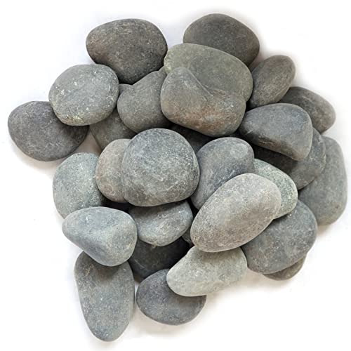 Black Rocks 2” - 3” Inch, 10 Lb. of 100% Natural Unpolished Stone Pebbles for Plants, Gardens, Rock Painting, Landscaping, Succulents, Fish Tank Gravel, Terrarium, Decorative Vase Filler Pebbles
