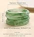 iF YOU Green Resin Bangle Bracelets for Women, Boho Big Stackable Bangles Set, Trendy Acrylic Bracelet Stack Fashion Jewelry Gifts
