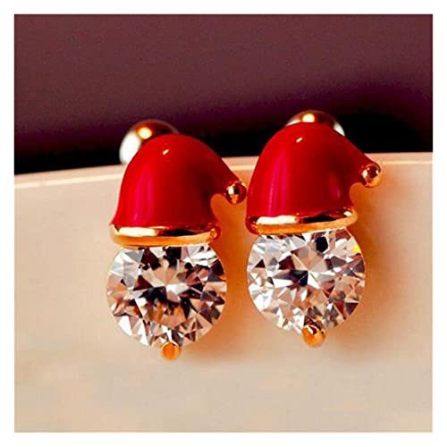 Boucles d'oreilles tendance femmes pour piercing de Noël avec motif renne festif