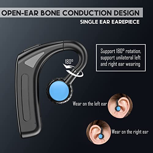 Essonio Bone Conduction Headphones Open Ear Headphones Bluetooth Wireless Headsets Bluetooth Earpiece With Mic For Cell Phone Noise Canceling Headphones Hands-Free Headset For Cell Phones #TOP2