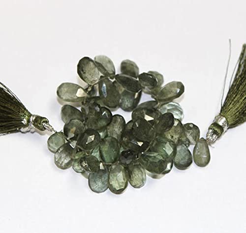 Aigue-marine mousse naturelle LKBEADS perles facettées pour éviter les imitations plastiques
