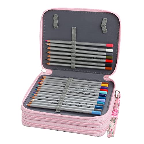 Image of 72 Slots Pencil Case Organizer w /Removal Handle Strap