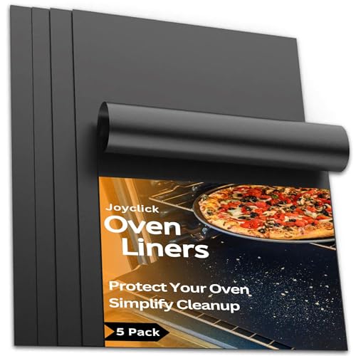 joyclick™ Oven Liner Premium Oven Liners for Bottom of Oven|Silicone Baking Sheets|Reusable Teflon Non Stick|Oven Liners for Fan Assisted ovens |Large Heavy Duty Oven Bottom Protector| Baking Sheet