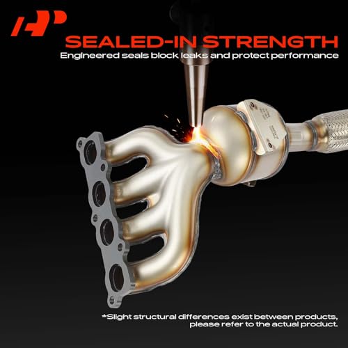 A-Premium Front Exhaust Manifold Catalytic Converter Kit Direct-Fit Compatible with Ford Fiesta 2011-2019, 1.6L, EPA Compliant by A-premium - Image 5