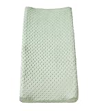 Changing Pad Cover Super Soft Minky Dots Skin-Friendly Breathable Wipeable Changing Table Sheets for Baby Boy and Baby Girl （Bay）