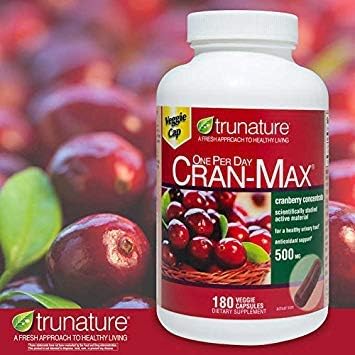 Cran-MAX Cranberry 500 mg 180 Veggie Capsuples (2 Pack)
