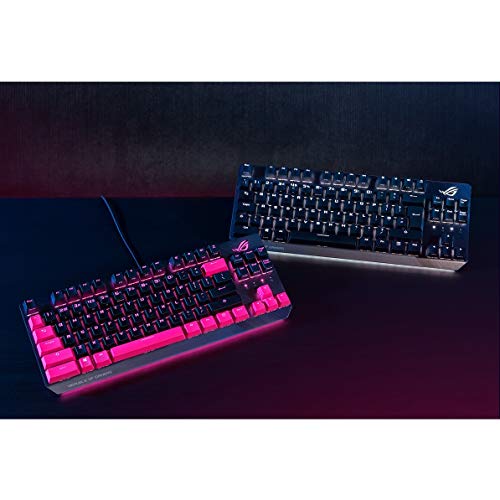 ROG Strix Scope TKL Electro Punk Tastiera meccanica RGB Gaming per giochi FPS (interruttori Cherry MX, telaio in alluminio e Aura Sync Illuminazione) - Tastiera gaming - Immagine 1
