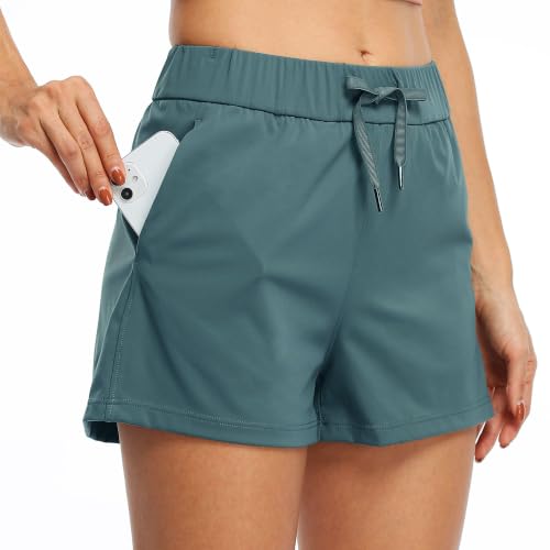 Willit Women's Shorts Hiking Athletic Shorts Comfy Casual with Pockets 2.5"