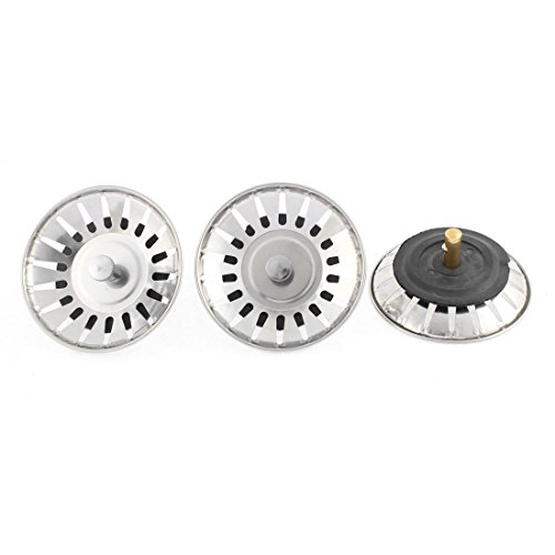 XYZOOM Home Kitchen Water Sink 80 mm Diameter Drainer Strainer Filter 3 Piece, 3.15