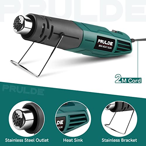 PRULDE Mini Heat Gun Dual Temp, 500W Hot Air Gun Tool 248℃-454℃ with one Nozzle for Crafts DIY, Epoxy Resin, Shrink Wrap, Electronics, Embossing 6 PRULDE Mini Heat Gun Dual Temp, 500W Hot Air Gun Tool 248℃-454℃ with one Nozzle for Crafts DIY, Epoxy Resin, Shrink Wrap, Electronics, Embossing - Image 6