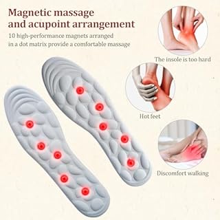 pclapora Solette Per Dimagrire, Solette Gel Magnetiche Uomo E Donna, Plantare Ortopedico, Plantari Ortopedici, Sollievo Per Piedi Doloranti Con Inserti Magnetici Per Digitopressione Sani