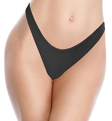 SHEKINI Women's U Cut Bikini Bottom High Cut Leg Brazilian Swim Bottom Low Rise Bottom4