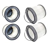 HQRP 4-pack Washable Filter compatible with Black & Decker HFVB320J27, HFVB315J22 DUSTBUSTER,...