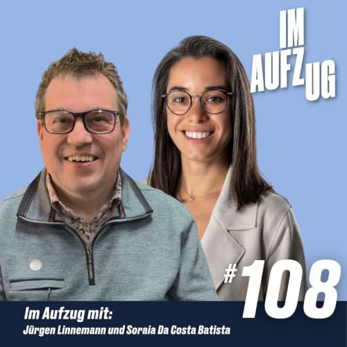 Im Aufzug mit J&uuml;rgen Linnemann & Soraia Da Costa Batista