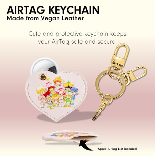 Image of Sonix Keychain Case Compatible with Apple AirTag | Protective AirTag Cover Keychain | Strawberry Shortcake Berry Besties