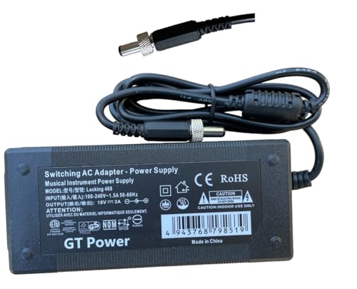 Threaded Lock AC Adapter Compatible with Mackie Big Knob Studio and Big Knob Studio+ Monitor Controller Interface