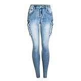 Exquisite und zarte Autolinien pendeln zwischen den Stoffen hin und her und verbinden die verschiedenen Komponenten der Jeans, gerade Linien, sorgfältige Stiche, starke Nähte, exquisite Verarbeitung, die das ursprüngliche tiefe und gespaltene Leben verbinden. Das aufwändige Design der Jeans verbessert das visuelle Erlebnis und unterstreicht den Sinn für Details und die Qualität der Jeans!