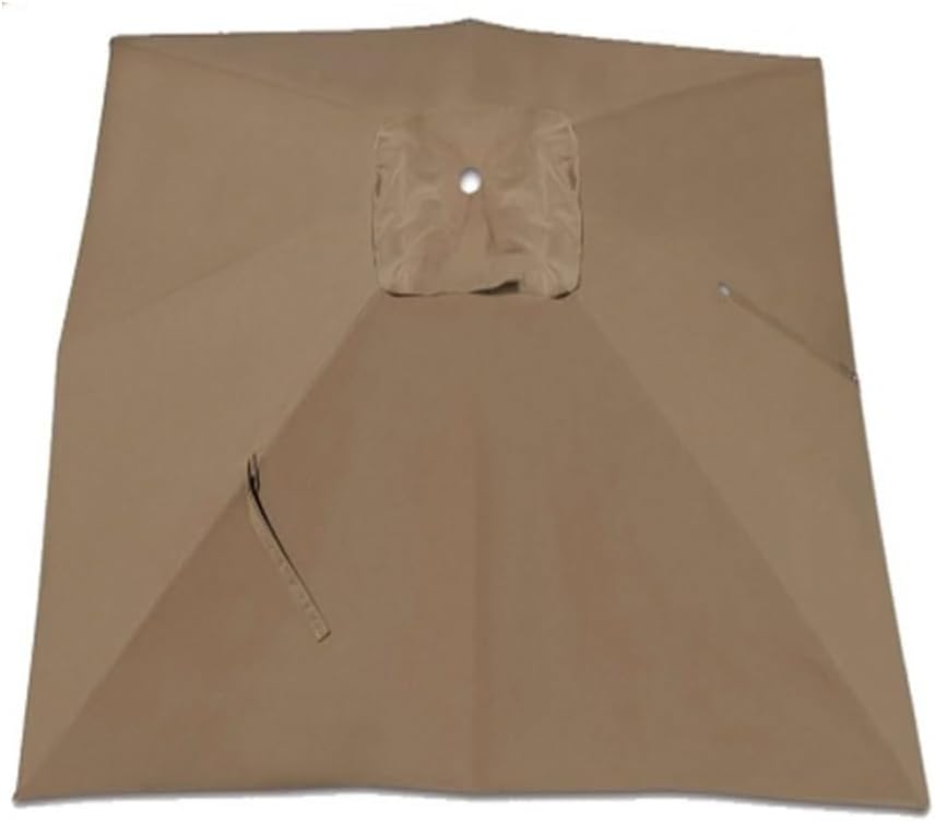 Square Umbrella Replacement Canopy 10 X 10ft Cantilever Umbrella Replacement Cloth for Garden，Backyard，Patio, Double Top Umbrella Cloth(Sand)