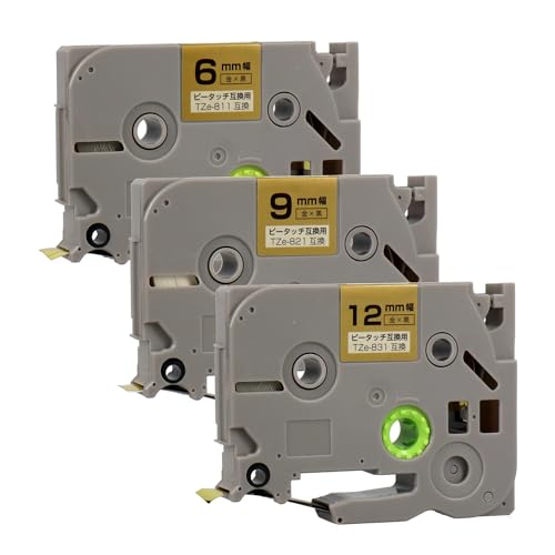 �y�G�R�X���z�u���U�[�p �s�[�^�b�`�݊� Tze�e�[�v ��/������ 6mm(TZe-811)/9mm(TZe-821)/12mm(TZe-831) �e1�� (�S3��) TZe�e�[�v�݊� ���x�����C�^�[ P-TOUCH CUBE �s�[�^�b�`�L���[�u�Ή�