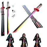 31.5 in Cyberpunk Neon Sword, Spark Sword with Realistic Spark Effect, Scabbard...