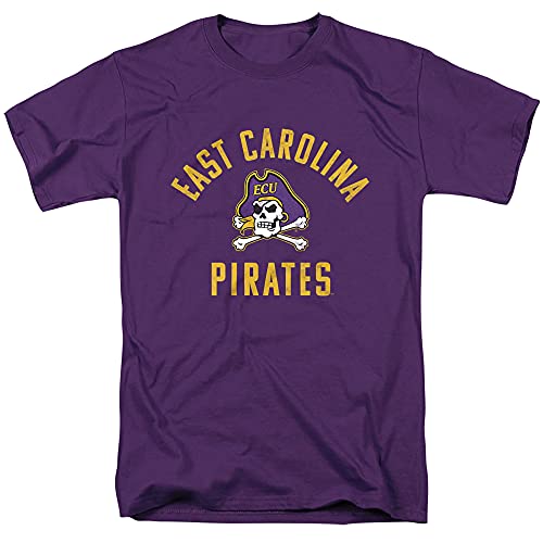 East Carolina University ECU Official Pirates Logo Unisex Adult T-Shirt, Pirates Logo, Medium