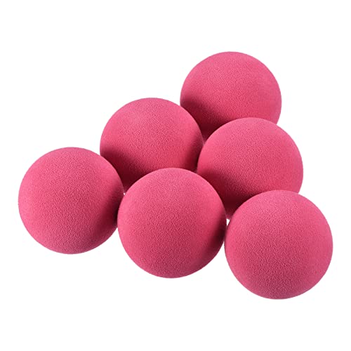 Balle de golf en mousse de qualite PATIKIL 42 mm lot de 10 couleur rose