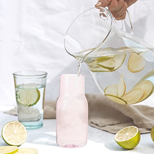 DOITOOL Glass Water Jug with Cup Set 6.69X2.76In Convenient Household Carafe for Bedroom Bedside Drinking Accessory Suitable for Dinner Parties Outdoor Use - Image 3