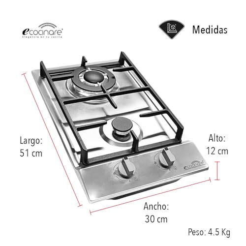 Opiniones y reviews de Parrilla 2 Quemadores - 5 favoritos. 6 Parrilla 2 Quemadores marca ECOCINARE (3)