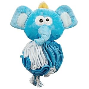 Outwardhoundbyninaottossonstuffnsnuffleplushsnuffleballdogpuzzleelephantblue Urban Country Home Decor Outward hound by nina ottosson stuff n snuffle plush snuffle ball dog puzzle elephant blue urban country home decor
