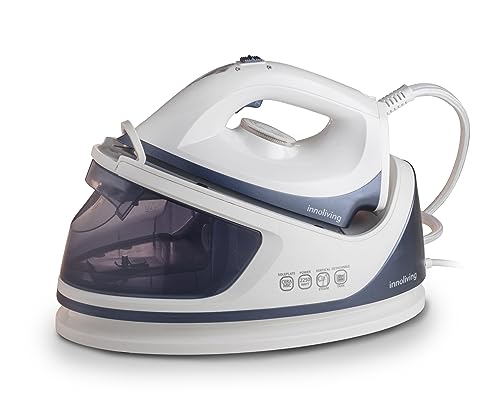Innoliving Ferro da Stiro con Generatore Vapore Continuo INN-681, Potenza 2250W, Serbatoio da 1.1Litri, Pressione Vapore 3,5 Bar, con Funzione Anticalcare e Piastra in Ceramica