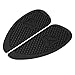 2PCS Gas Stickers, Anti-Slip Pad, Fuel for Retro Motorcycle, ABS Plastic((Black))
