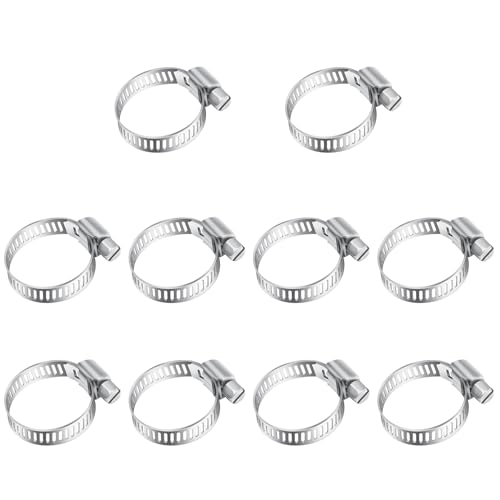 10 Stück 13-19mm Schlauchschellen Edelstahl Set, Leryati...