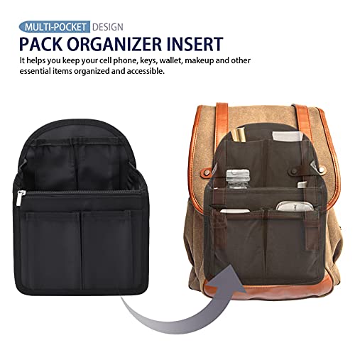 Cabilock Mini organizador de mochila com divisória pequena para bolsa, bolsa de ombro de nylon leve