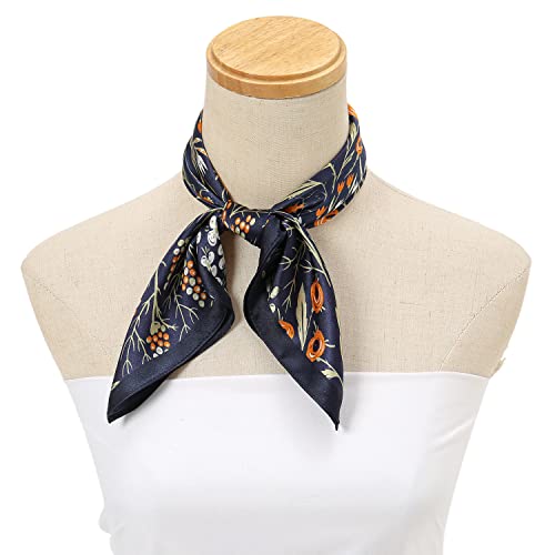 RIIQIICHY 100% Mulberry Silk Scarf Head Scarf for Women Hair Scarf for Sleeping Hair Wrapping at Night Square Neck Scarves4