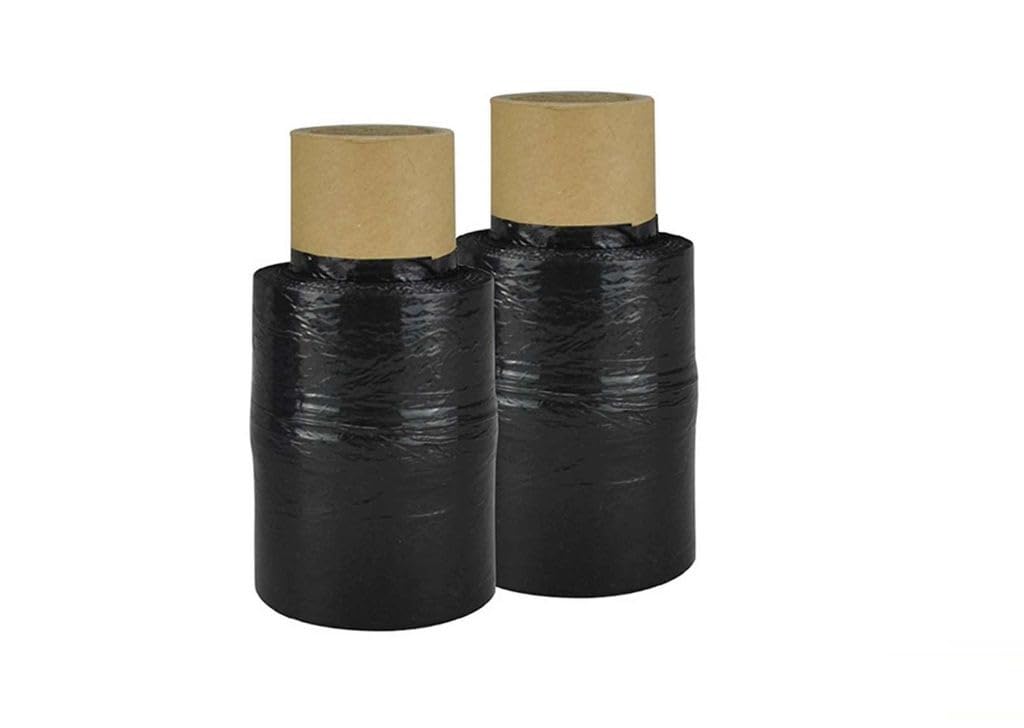 DRW Film Noir d'emballage Petit 12 bobines 125 mm x 23 m