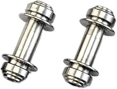 2 Sets Custom Titanium Alloy Axis Lock Screw Replacements Fit for Griptilian Mini Auto Adamas 551Silver