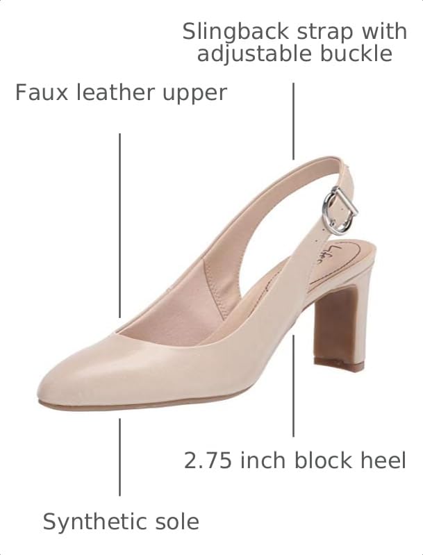 Life Stride Women's Gigi Sling Pump, Almond, 7.5 - image 2