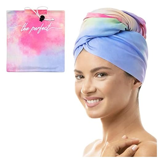 Toalla de microfibra para el pelo para mujer, regalo y viajes, suave como la seda, rizado, ondulado, liso, para niñas, esencial para el desprendimiento, antiarrugas, secado rápido, funciona mejor que