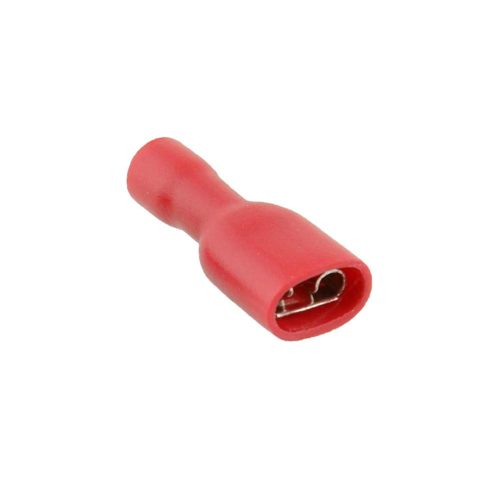 Kafton Women's Red Spade 2.8Mm Fully Insulated Terminals - (Pack Of 10)
