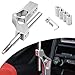 Sporacingrts Adjustable Short Shift Extension Shifter Knob with Adapters For Honda Civic Integra CRX (Silver)