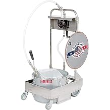 MirOil 55HD 50 lb. Fryer Oil Hand Operated Filter Machine and Discard Trolley, Made in USA